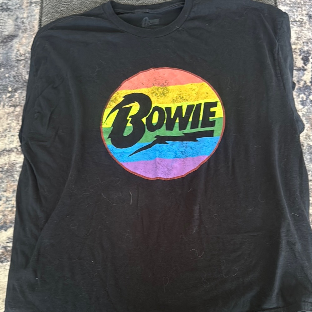 Black Bowie Graphic T-Shirt